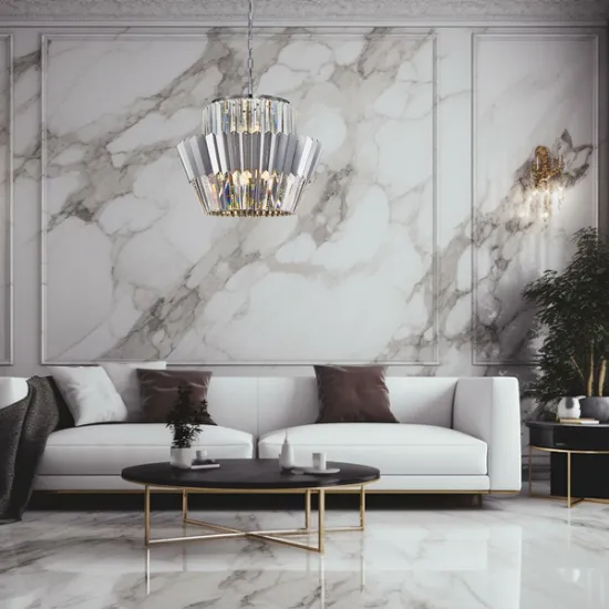 Milagro Donna króm kristály függesztett lámpa (MIL-ML0416) E14 12 izzós IP20