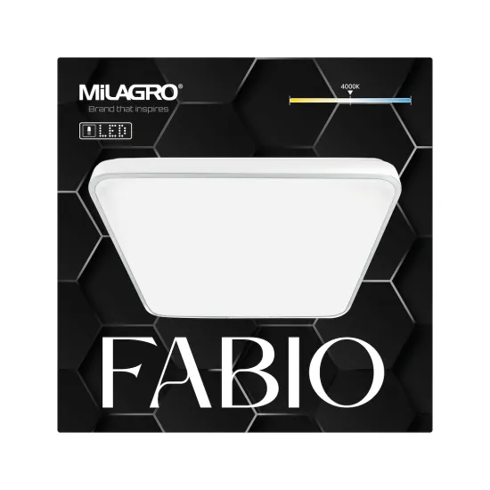Milagro Fabio fehér LED mennyezeti lámpa (MIL-ML7934) LED 1 izzós IP20