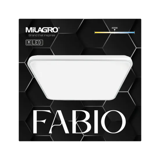 Milagro Fabio fehér LED mennyezeti lámpa (MIL-ML7936) LED 1 izzós IP20