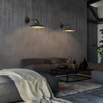 Milagro Felix fekete fali lámpa (MIL-MLP8904) E27 1 izzós IP20