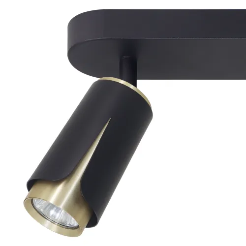Milagro Flower fekete-arany mennyezeti spotlámpa (MIL-ML0266) GU10 3 izzós IP20