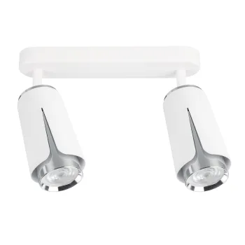 Milagro Flower króm-fehér mennyezeti spotlámpa (MIL-ML0273) GU10 2 izzós IP20