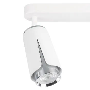 Milagro Flower króm-fehér mennyezeti spotlámpa (MIL-ML0274) GU10 3 izzós IP20