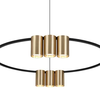 Milagro Genesis fekete-arany függesztett spotlámpa (MIL-ML0375) GU10 10 izzós IP20