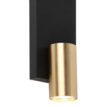 Milagro Genesis fekete-arany fali spotlámpa (MIL-ML0379) GU10 1 izzós IP20