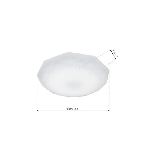 Milagro Hex fehér LED mennyezeti lámpa (MIL-EK76188) LED 1 izzós IP20