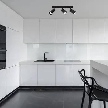 Milagro Hudson fekete mennyezeti spotlámpa (MIL-MLP8796) GU10 3 izzós IP20