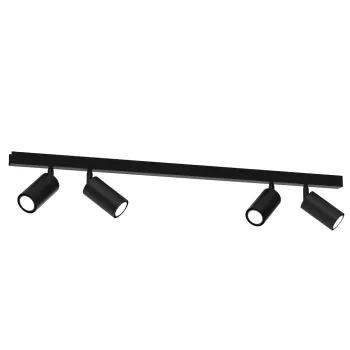 Milagro Hudson fekete mennyezeti spotlámpa (MIL-MLP8797) GU10 4 izzós IP20