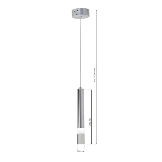 Milagro Ice króm LED függesztett lámpa (MIL-ML321) LED 1 izzós IP20