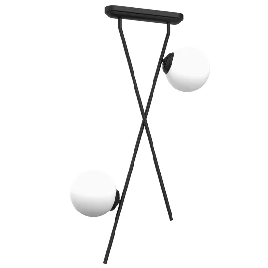 Milagro Inter fekete-fehér mennyezeti lámpa (MIL-MLP0973) E14 2 izzós IP20