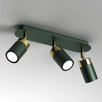 Milagro Joker zöld-arany mennyezeti spotlámpa (MIL-MLP7719) GU10 3 izzós IP20