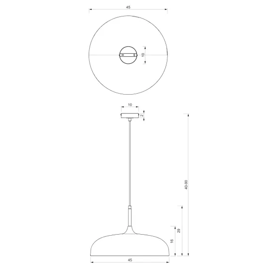 Milagro Lincoln fehér függesztett lámpa (MIL-MLP7899) E27 1 izzós IP20