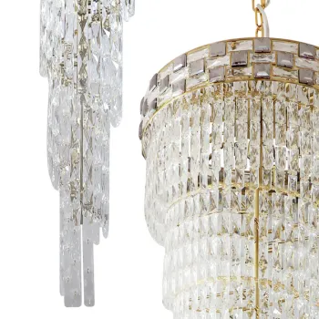 Milagro Luxuria arany kristály függesztett lámpa (MIL-ML8885) E14 1 izzós IP20