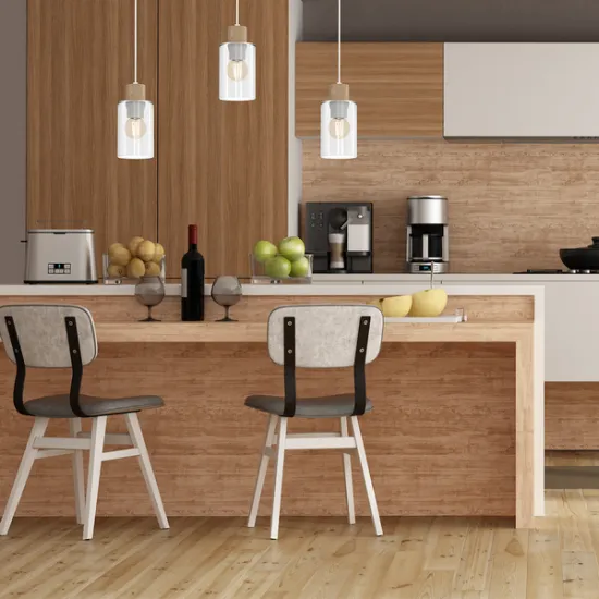 Milagro Madera fehér-átlátszó függesztett lámpa (MIL-MLP8554) E27 1 izzós IP20