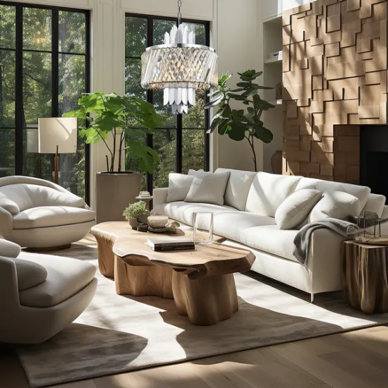 Milagro Margot króm kristály függesztett lámpa (MIL-ML0408) E14 6 izzós IP20