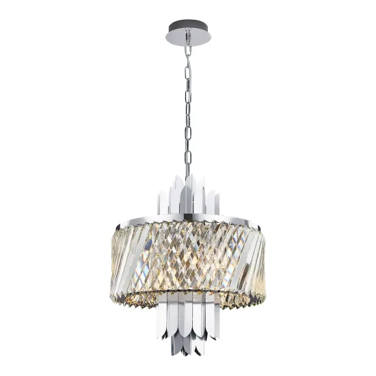 Milagro Margot króm kristály függesztett lámpa (MIL-ML0408) E14 6 izzós IP20