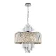 Milagro Margot króm kristály függesztett lámpa (MIL-ML0410) E14 9 izzós IP20