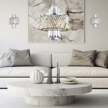 Milagro Margot króm kristály fali lámpa  (MIL-ML0412) E14 2 izzós IP20