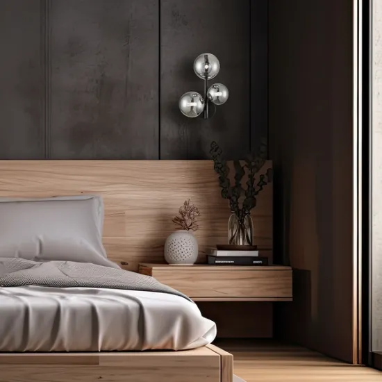 Milagro Mila fekete-füstszínű fali lámpa (MIL-ML0336) G9 3 izzós IP20