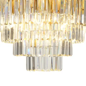 Milagro Milano arany kristály mennyezeti lámpa (MIL-ML1024) E14 9 izzós IP20