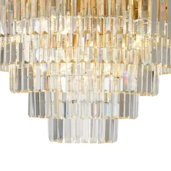 Milagro Milano arany kristály mennyezeti lámpa (MIL-ML1025) E14 12 izzós IP20