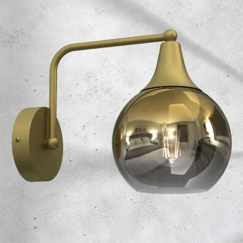 Milagro Monte arany-füstszínű fali lámpa (MIL-MLP8399) E27 1 izzós IP20