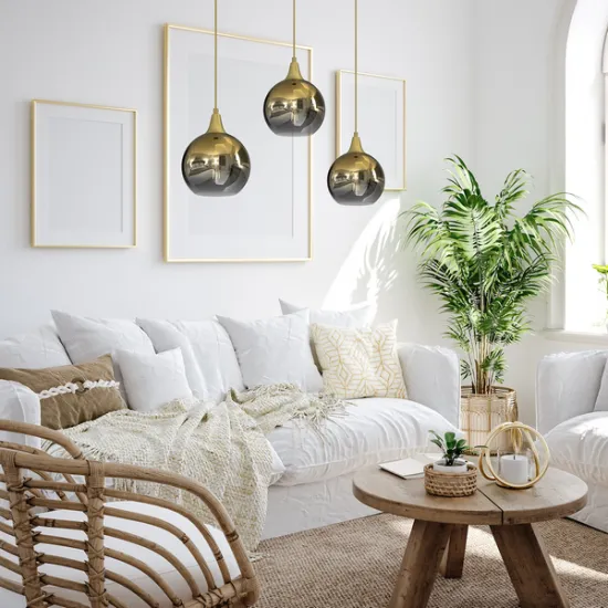 Milagro Monte arany-füstszínű függesztett lámpa (MIL-MLP8402) E27 3 izzós IP20