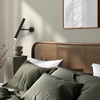 Milagro Monza fekete fali spotlámpa (MIL-MLP8837) G9 1 izzós IP20