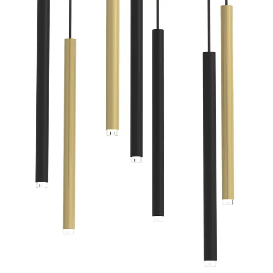 Milagro Monza arany-fekete függesztett spotlámpa (MIL-MLP8843) G9 7 izzós IP20