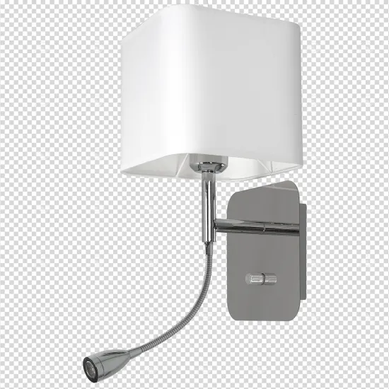 Milagro Napoli fehér-króm fali lámpa (MIL-ML63600) E27+LED 2 izzós IP20