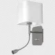 Milagro Napoli fehér-króm fali lámpa (MIL-ML63600) E27+LED 2 izzós IP20