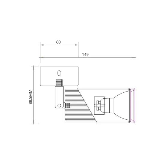Milagro Neo fehér-króm mennyezeti spotlámpa (MIL-ML0287) GU10 1 izzós IP20