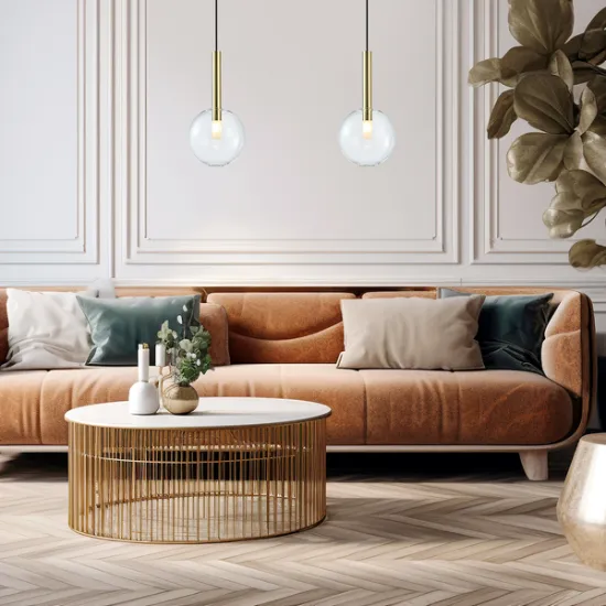 Milagro Niko arany-fehér függesztett lámpa (MIL-ML0328) G9 1 izzós IP20