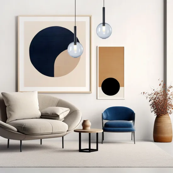 Milagro Niko fekete-fehér függesztett lámpa (MIL-ML0329) G9 1 izzós IP20