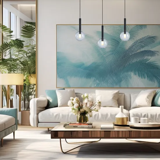 Milagro Niko fekete-fehér függesztett lámpa (MIL-ML0331) G9 1 izzós IP20