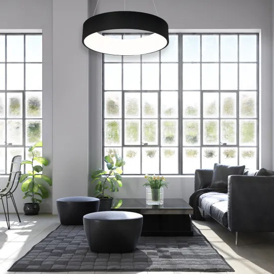Milagro Ohio fekete LED függesztett lámpa (MIL-ML6358) LED 1 izzós IP20