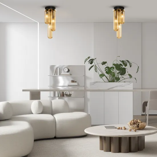 Milagro Pax fekete-borostyán mennyezeti lámpa (MIL-ML0340) G9 3 izzós IP20