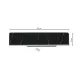 Milagro Pierce fekete LED fali lámpa  (MIL-ML6471) LED 1 izzós IP20