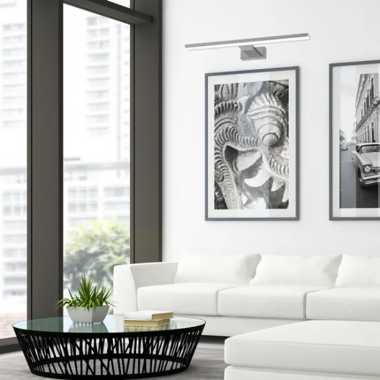 Milagro Pinto króm-fehér LED képvilágító (MIL-ML8237) LED 1 izzós IP20 Milagro Pinto króm-fehér LED képvilágító (MIL-ML8237) LED 1 izzós IP20