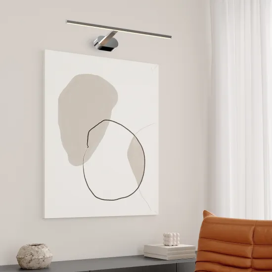 Milagro Prado króm-fehér LED képvilágító (MIL-ML1004) LED 1 izzós IP20