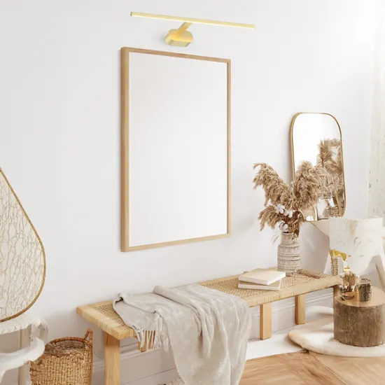 Milagro Prado arany-fehér LED képvilágító (MIL-ML1005) LED 1 izzós IP20