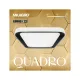 Milagro Quadro fehér-fekete távirányítós LED mennyezeti lámpa (MIL-ML7929) LED 1 izzós IP20