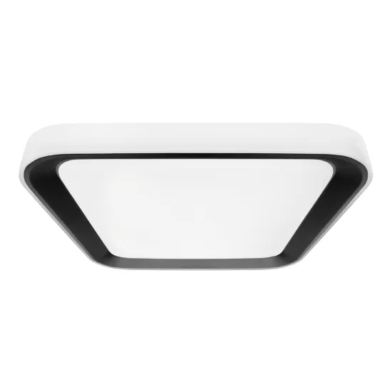 Milagro Quadro fehér-fekete távirányítós LED mennyezeti lámpa (MIL-ML7932) LED 1 izzós IP20
