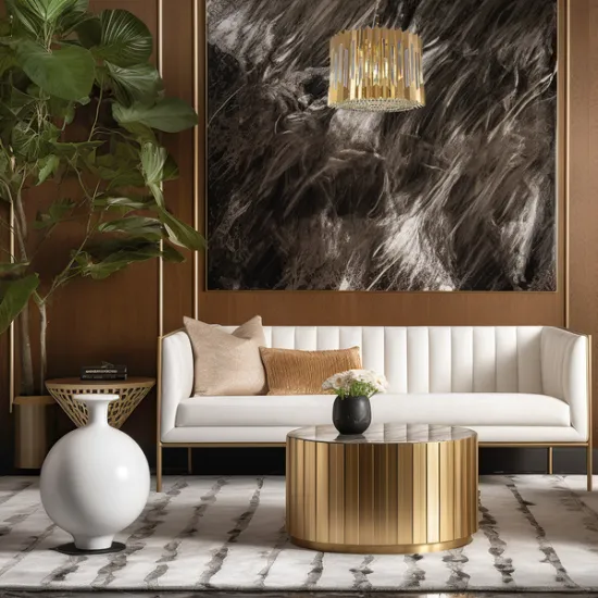 Milagro Ritz arany kristály függesztett lámpa (MIL-ML0393) E14 7 izzós IP20