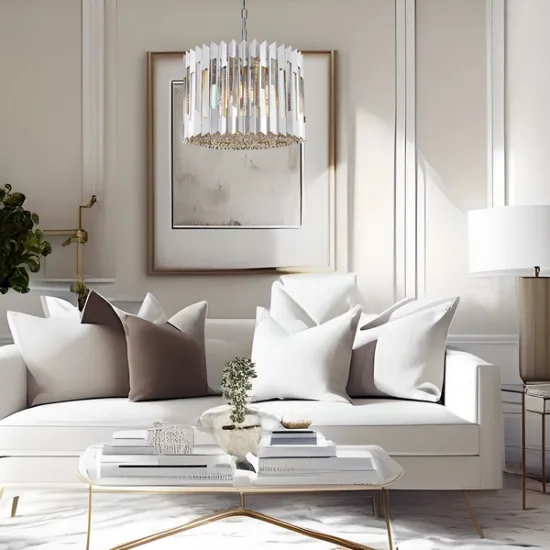 Milagro Ritz króm kristály függesztett lámpa (MIL-ML0394) E14 7 izzós IP20