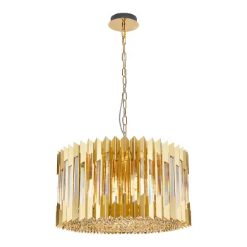 Milagro Ritz arany kristály függesztett lámpa (MIL-ML0395) E14 12 izzós IP20