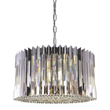 Milagro Ritz króm kristály függesztett lámpa (MIL-ML0396) E14 12 izzós IP20
