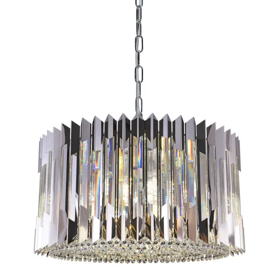 Milagro Ritz króm kristály függesztett lámpa (MIL-ML0396) E14 12 izzós IP20