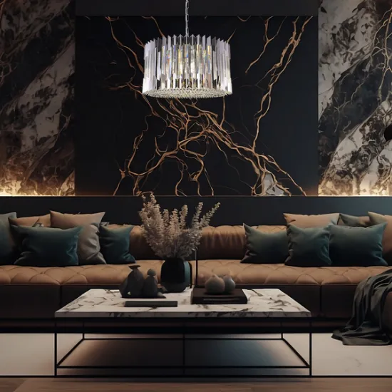 Milagro Ritz króm kristály függesztett lámpa (MIL-ML0396) E14 12 izzós IP20