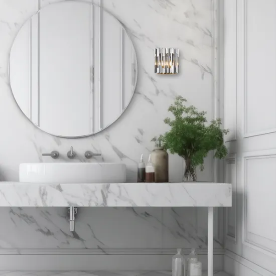 Milagro Ritz króm kristály fali lámpa  (MIL-ML0398) E14 2 izzós IP20